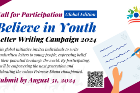 Believe in Youth Letter Writing Campaign 2024